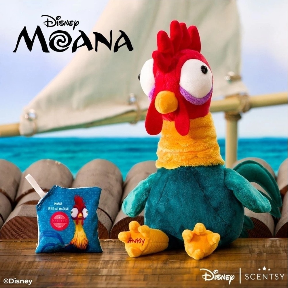 Scentsy Disney Moana Hei Hei Buddy Plush Rooster Chicken NO Scent Pack NEW Box